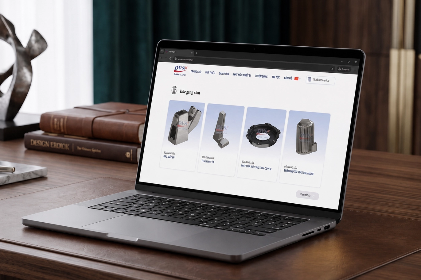 DVSM – Mrweb chuẩn hóa toàn diện giao diện nền tảng cơ khí đúc và thiết bị van công nghiệp kỹ thuật cao.